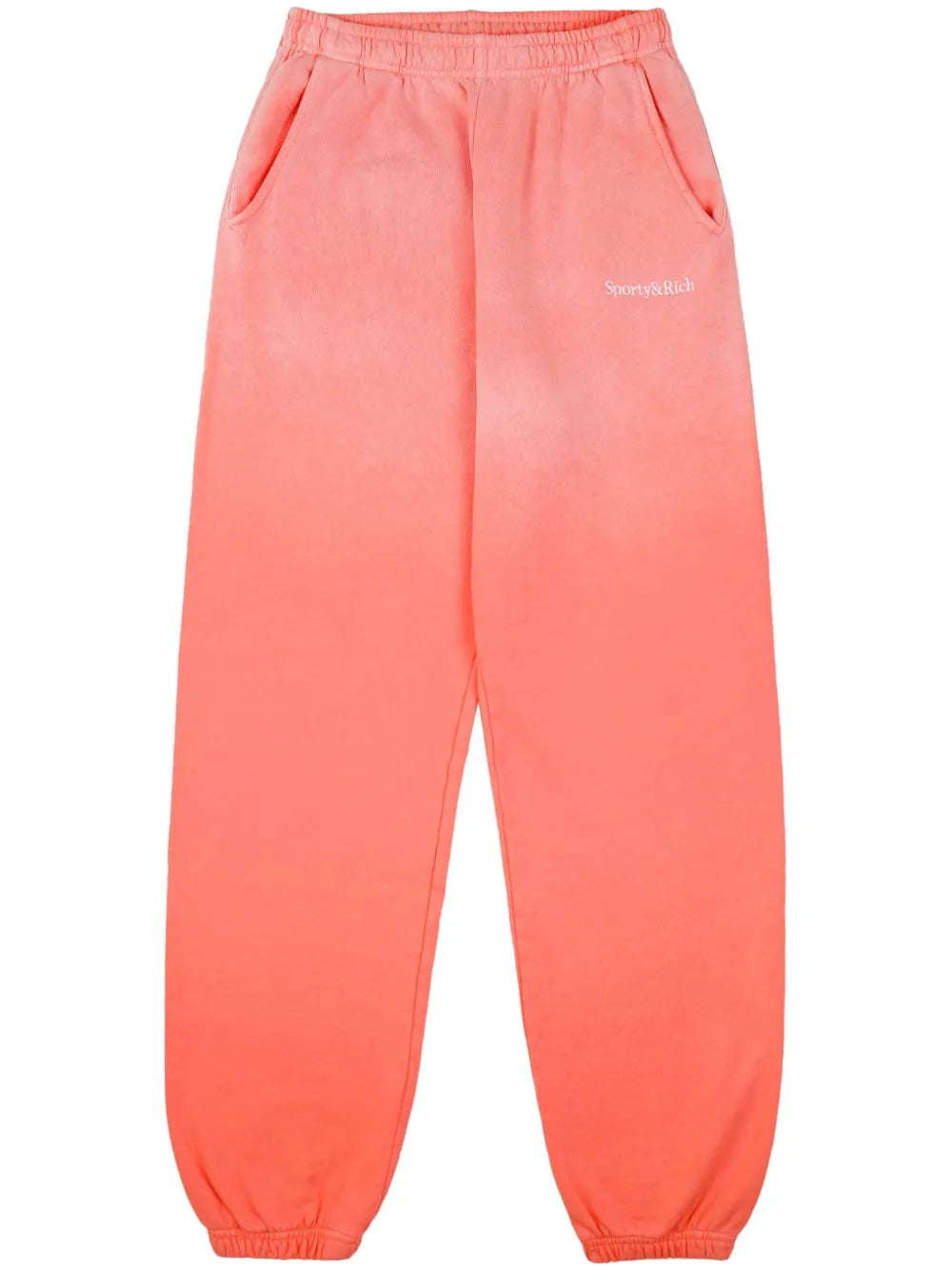 Faded Straight-Leg Track Pants