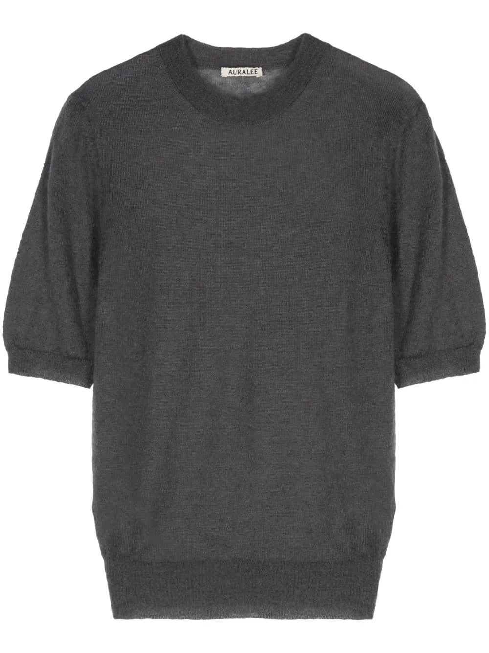 Short-Sleeve Mohair Blend Jumper