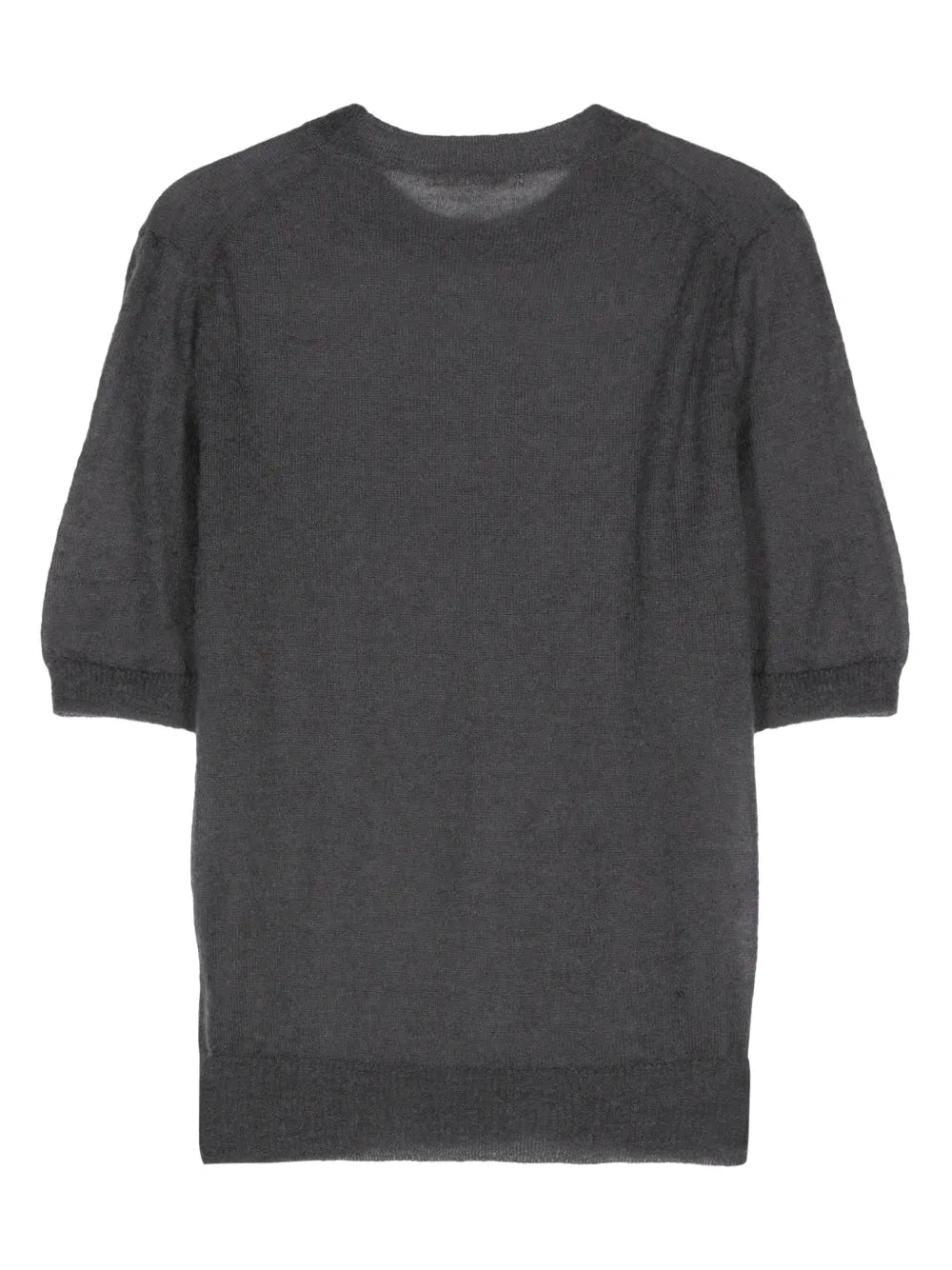Short-Sleeve Mohair Blend Jumper