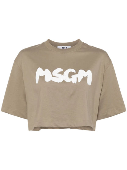 Printed Cropped T-Shirt