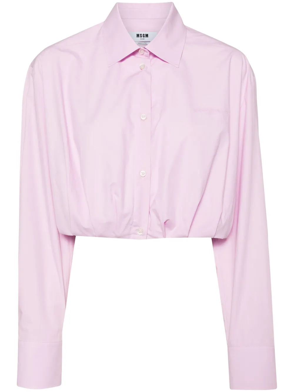 Embroidered Cropped Shirt