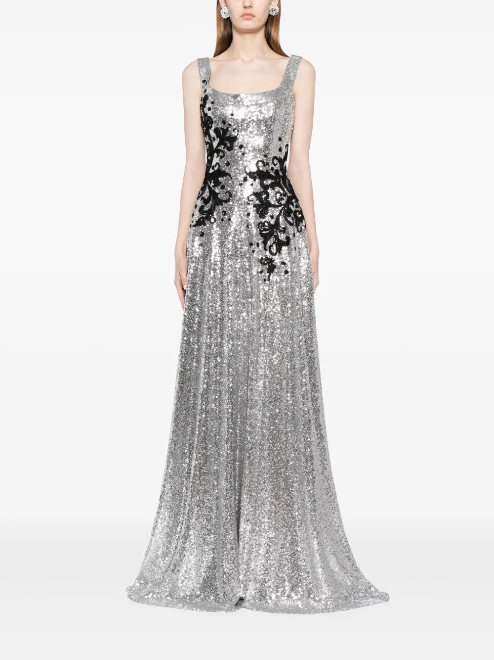 Sequin-Embellished Gown