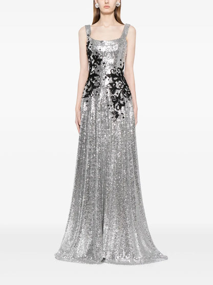 Sequin-Embellished Gown