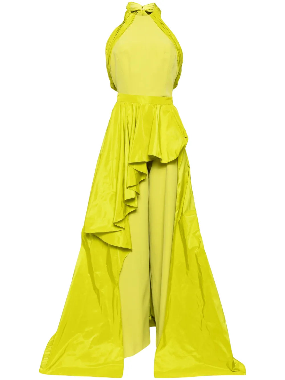 Detachable Overskirt Sleeveless Jumpsuit