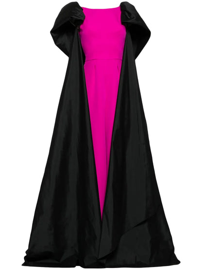Cape-Detail Wide-Leg Jumpsuit