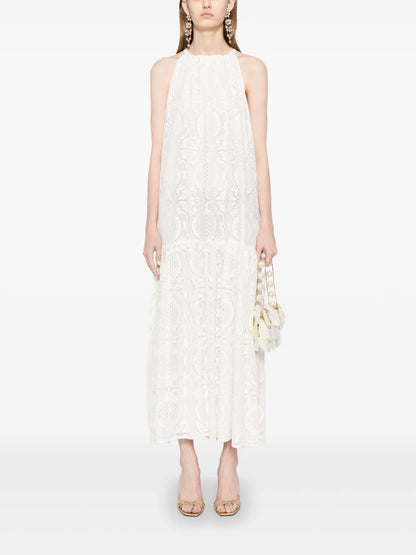 Halterneck Crochet Maxi Dress