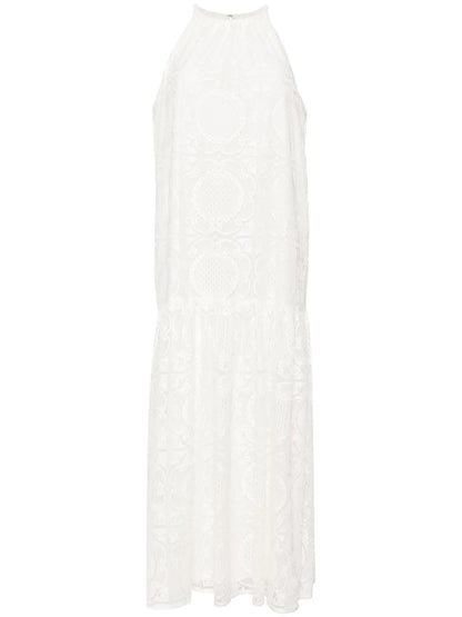 Halterneck Crochet Maxi Dress