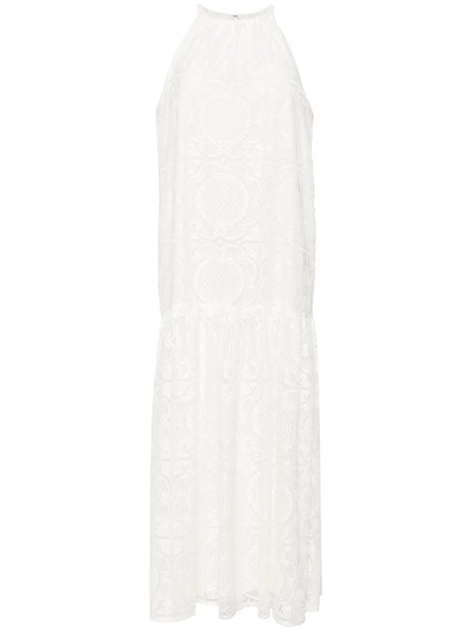 Halterneck Crochet Maxi Dress