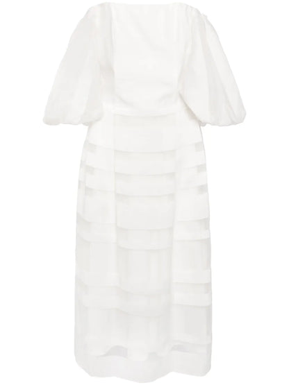 Striped Off-Shoulder Dress