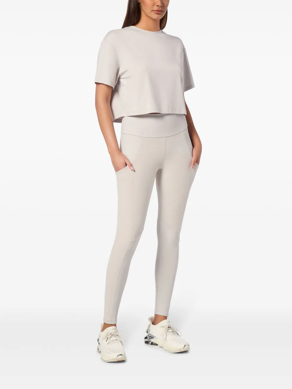 Cropped Crew-Neck T-Shirt