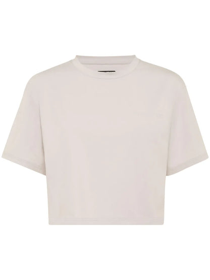 Cropped Crew-Neck T-Shirt