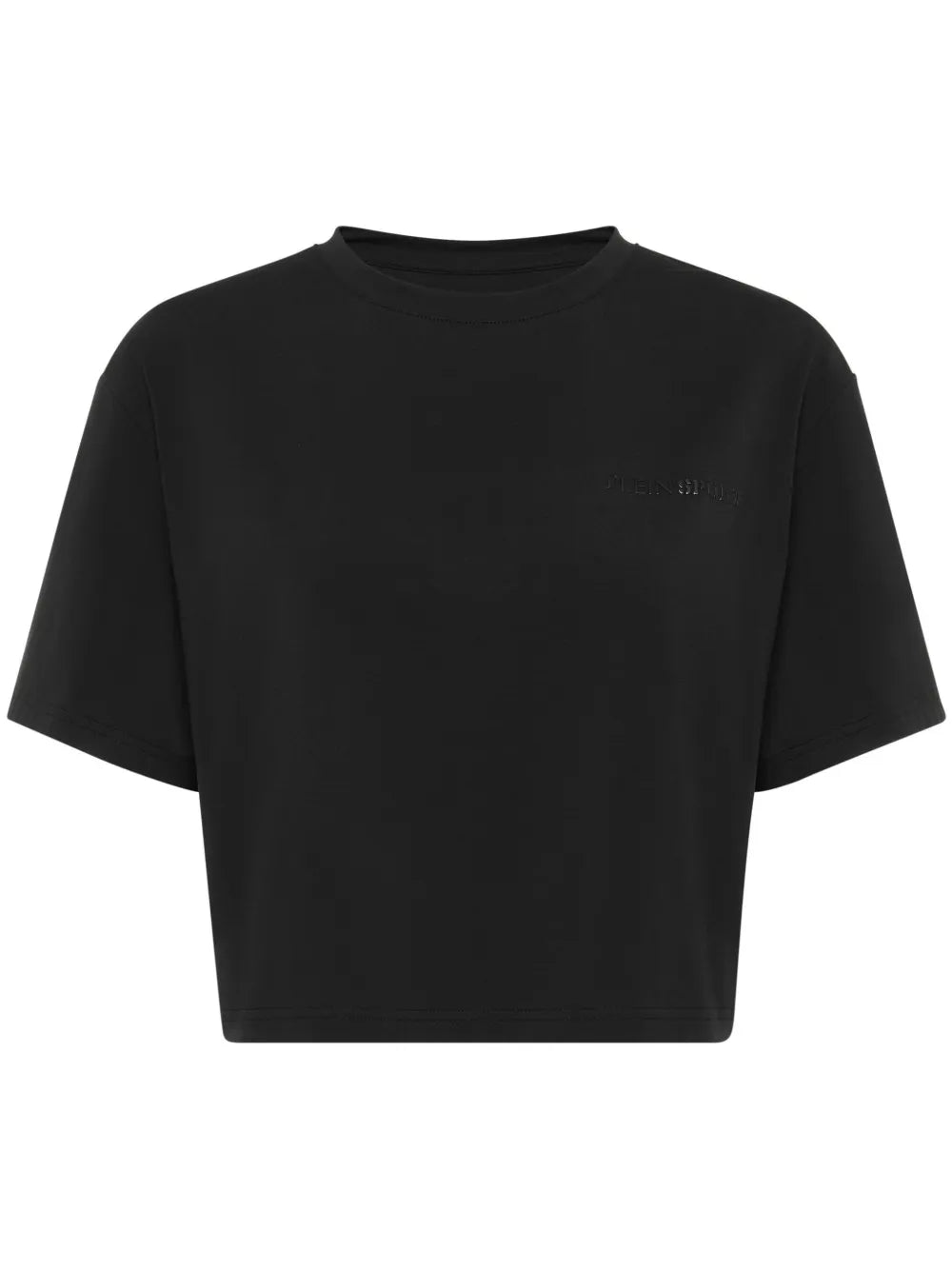 Cropped Crew-Neck T-Shirt