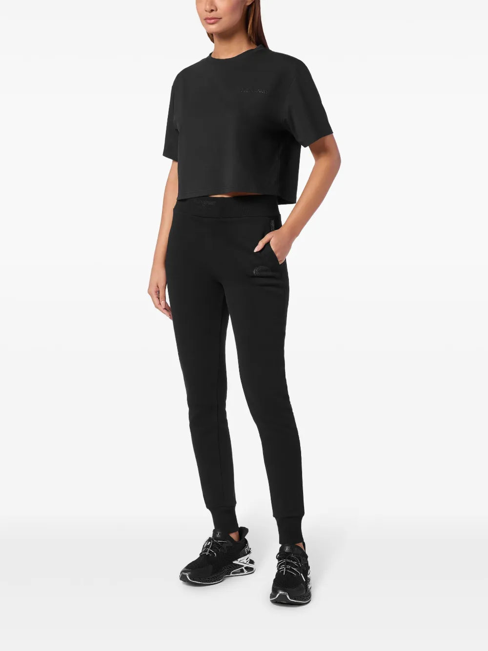 Cropped Crew-Neck T-Shirt