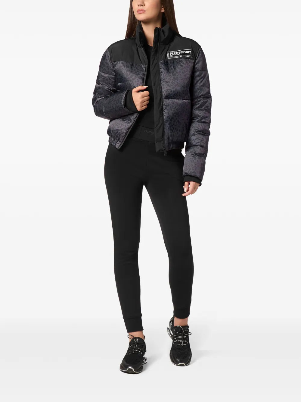 Leopard-Print Puffer Jacket