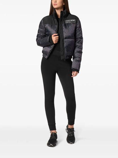 Leopard-Print Puffer Jacket