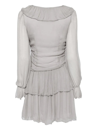 Ruffle-Detailing Mini Dress