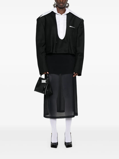 Layered Cropped Blazer