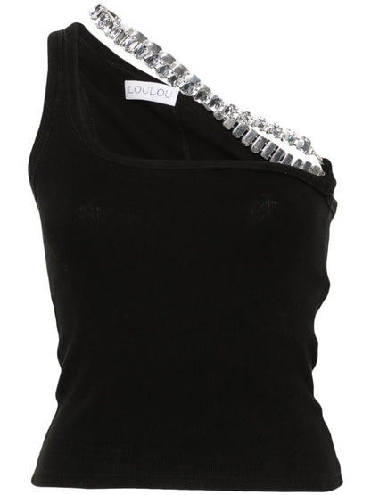 Crystal-Strap Tank Top