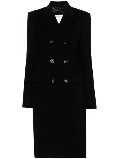 Double-Breasted Wool Coat
