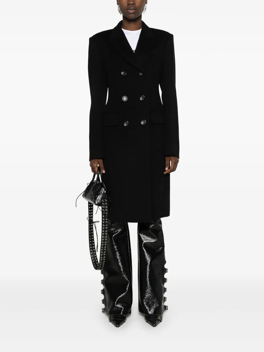Double-Breasted Wool Coat