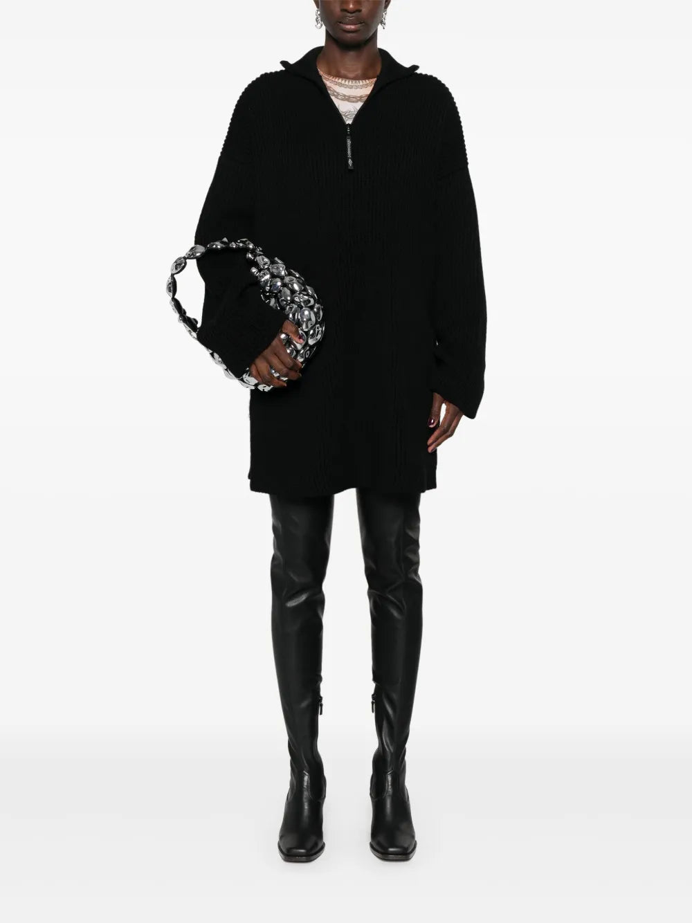 Logo-Appliqué Ribbed Jumper