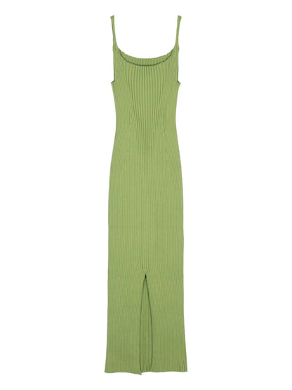 Ribbed-Knit Maxi Dress