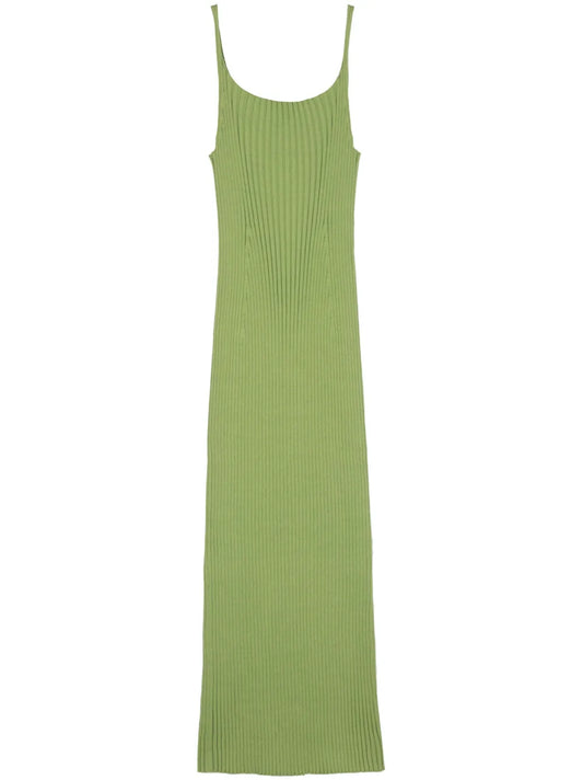 Ribbed-Knit Maxi Dress