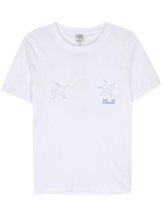 Jawo Starfish-Print T-Shirt