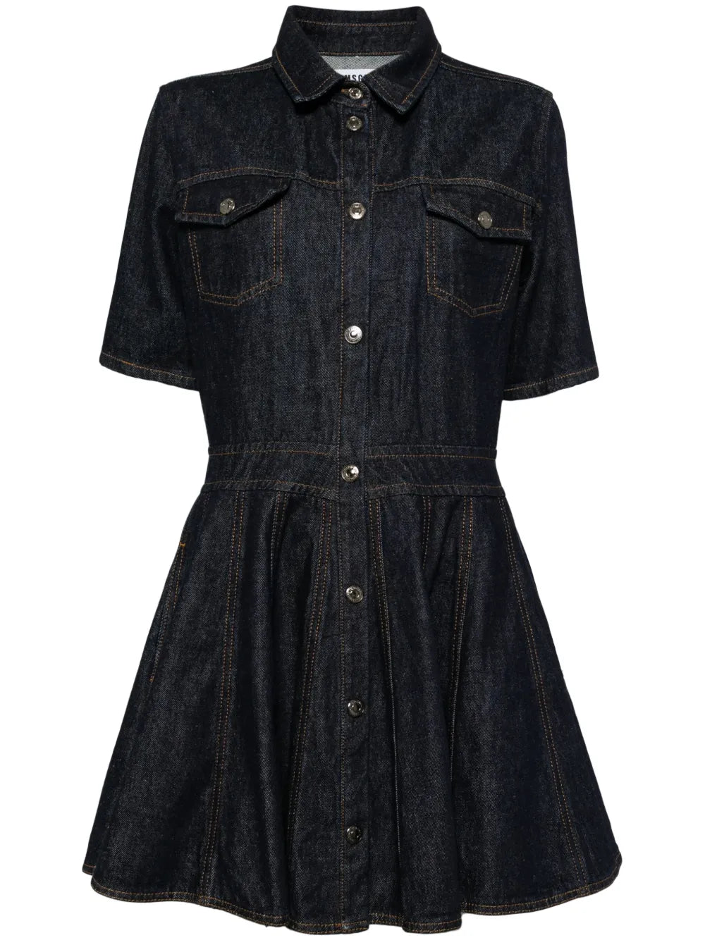 Button-Down Denim Mini Dress