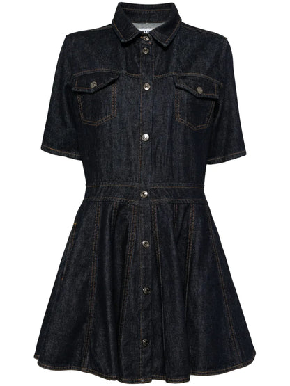 Button-Down Denim Mini Dress