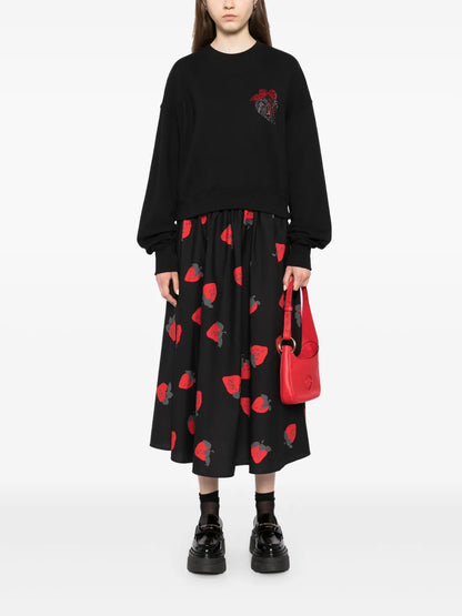 Crystal-Embellished Cotton Sweatshirt