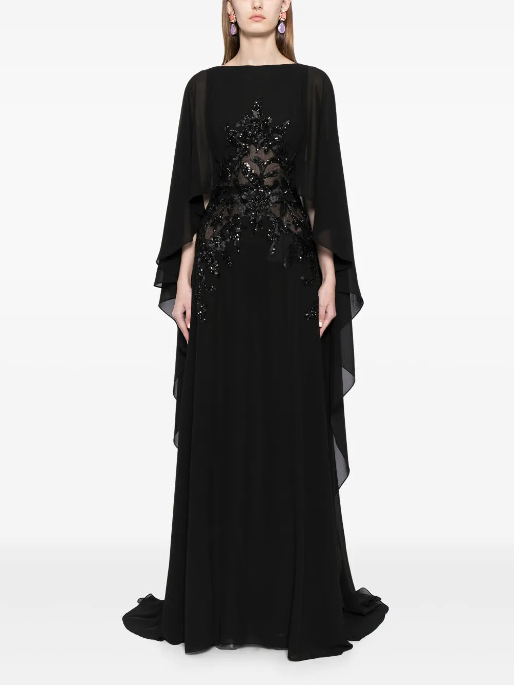 Embellished Georgette Gown