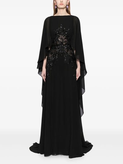 Embellished Georgette Gown