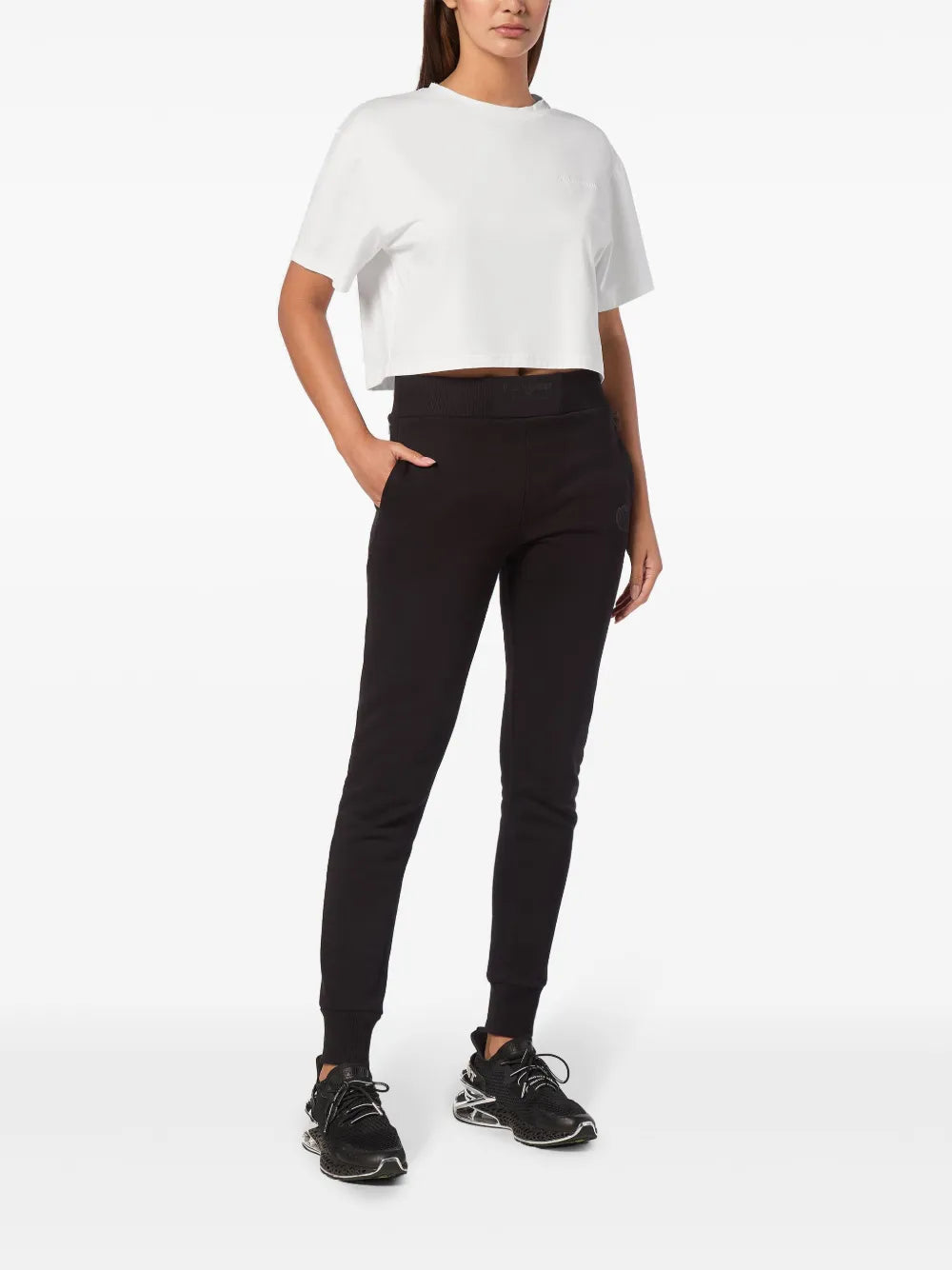Cropped Crew-Neck T-Shirt