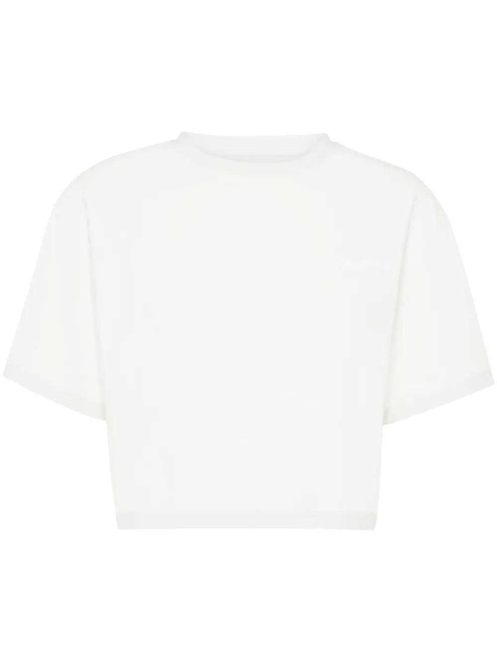Cropped Crew-Neck T-Shirt