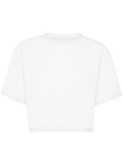 Cropped Crew-Neck T-Shirt