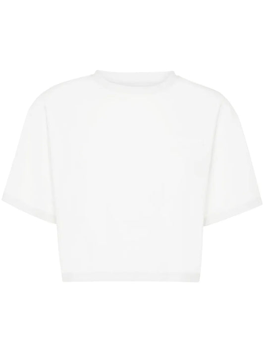 Cropped Crew-Neck T-Shirt