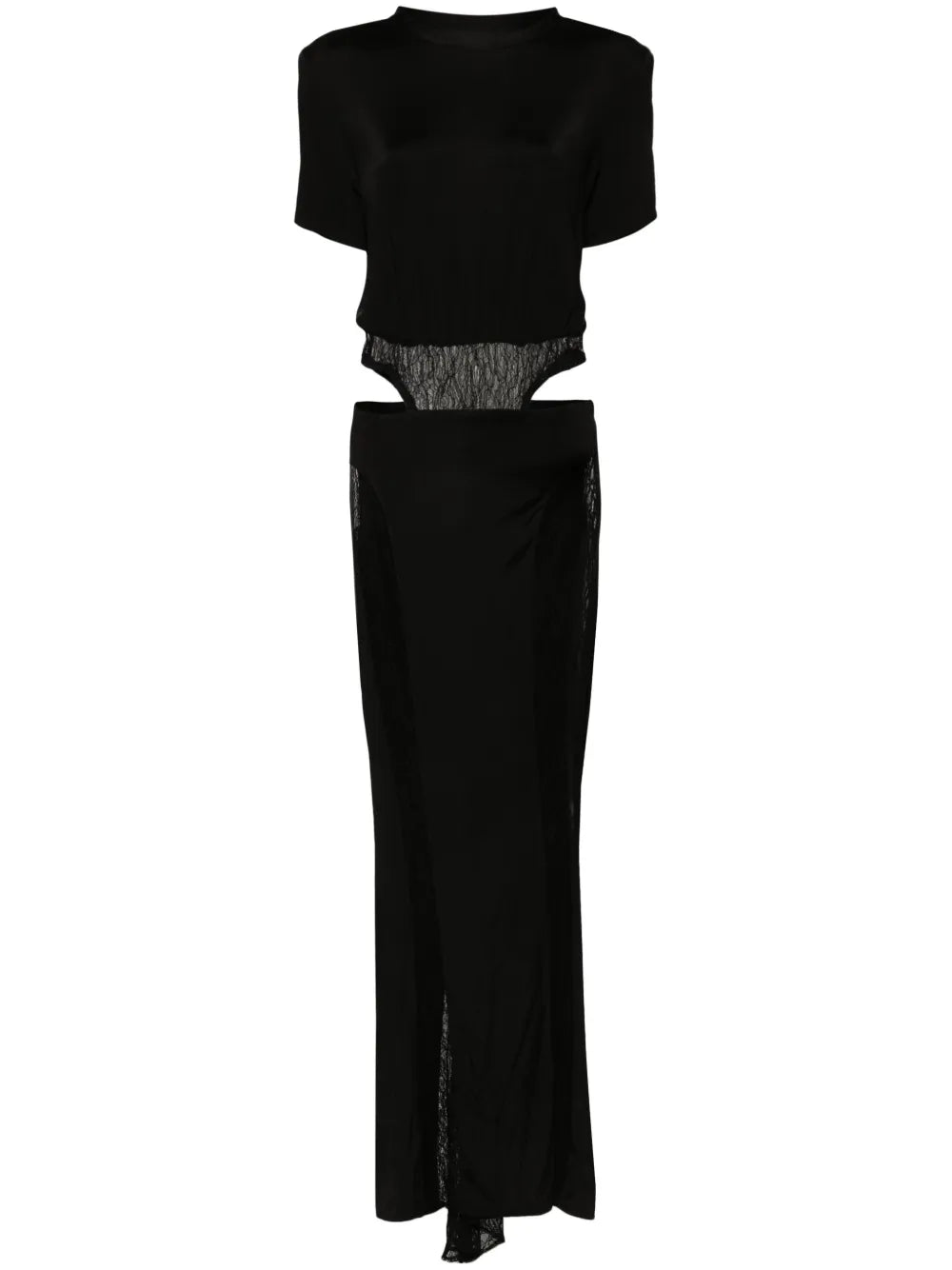 Coupe Lace-Panelling Gown
