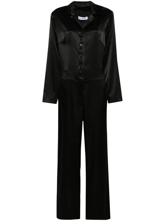 Industrious Satin Jumpsuit