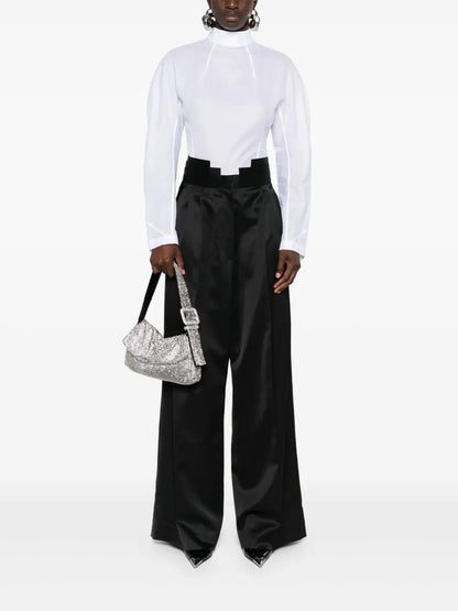 High-Waisted Tailored Trousers
