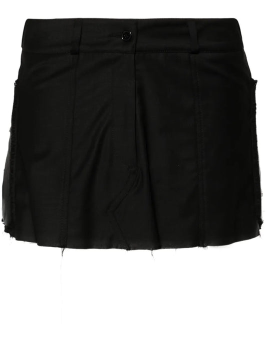 Overdrive Padded-Panels Miniskirt