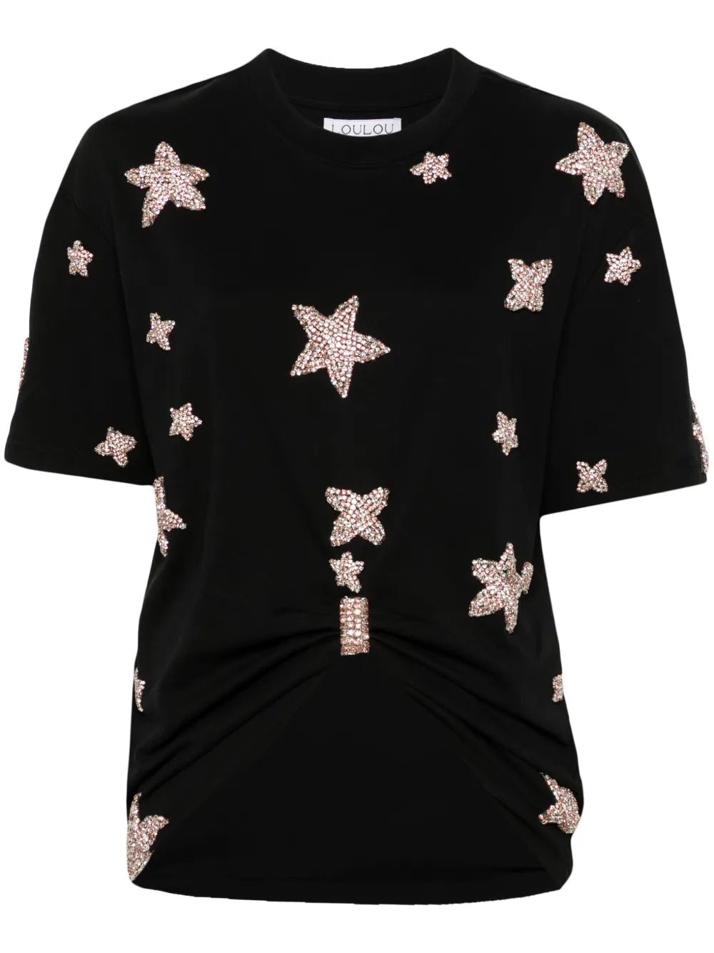 Crystal-Embellished Cotton T-Shirt