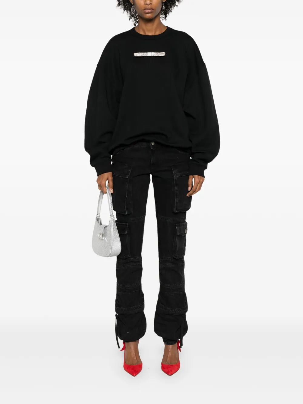 Bow-Embellished Sweatshirt