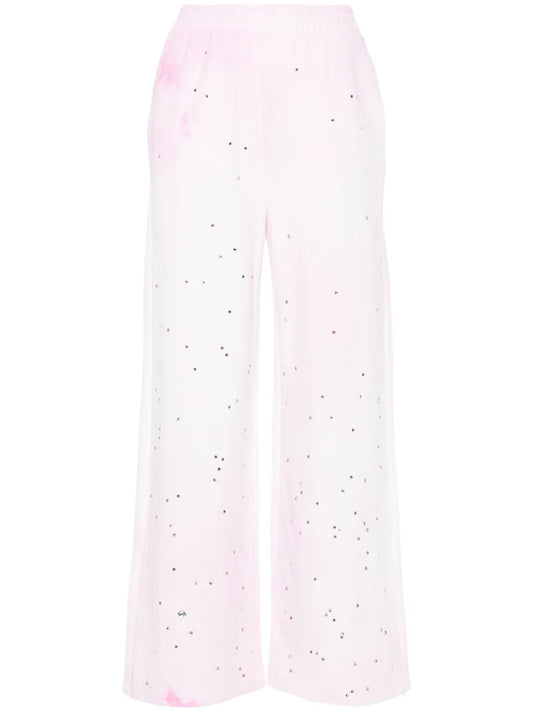 Crystal-Embellished Track Pants