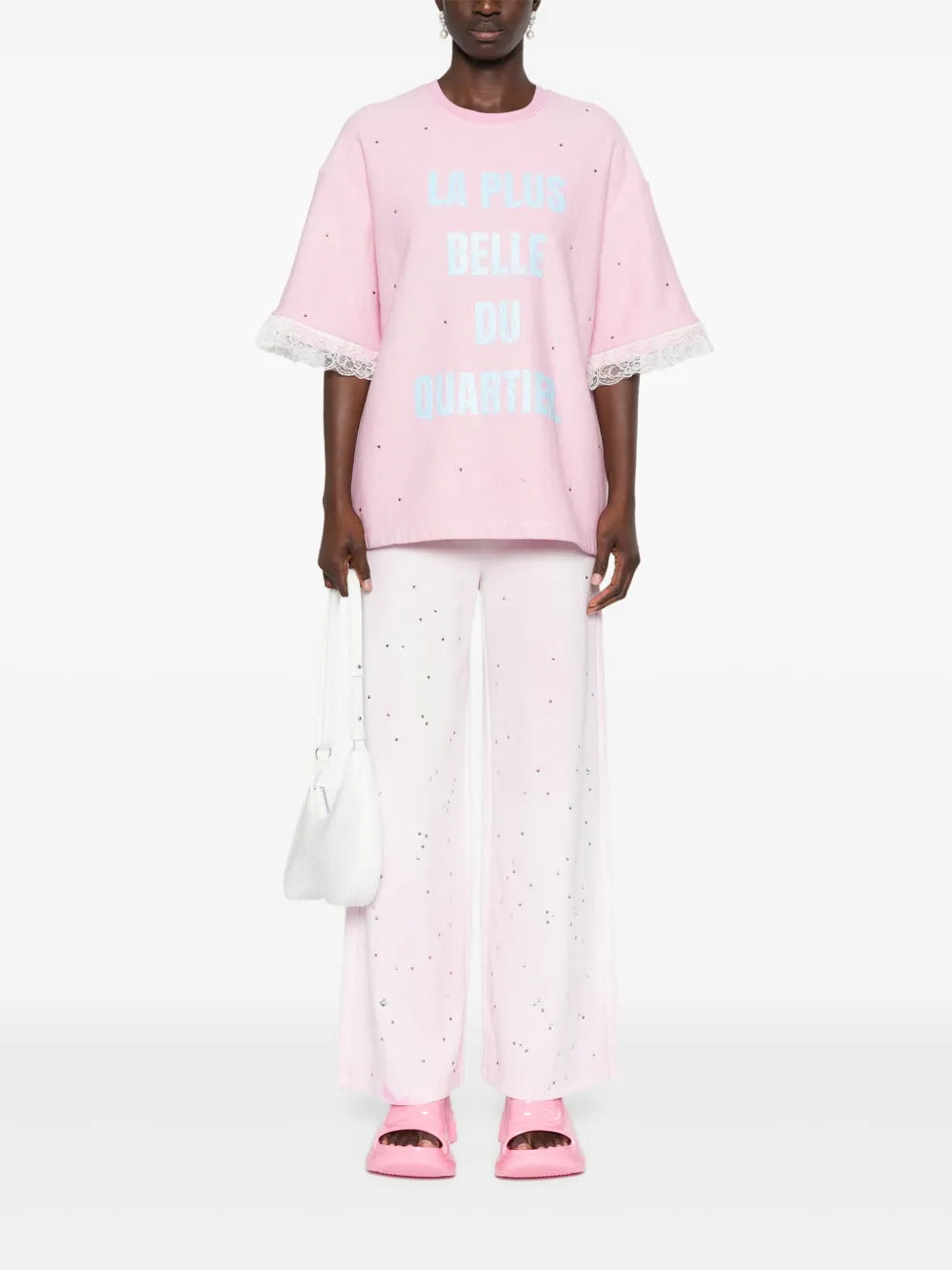 Crystal-Embellished Track Pants