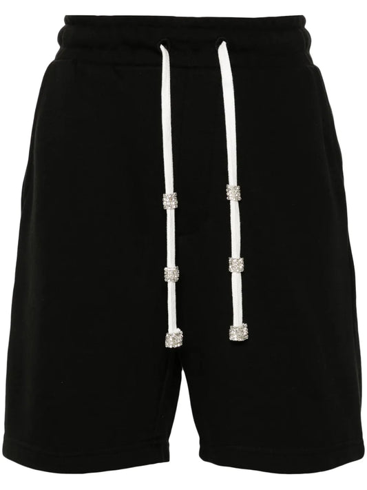 Crystal-Embellished Track Shorts