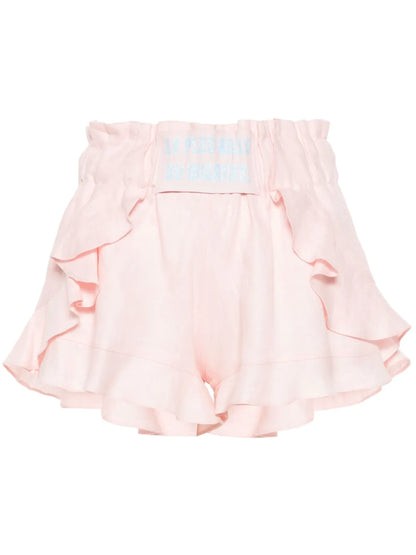 Cotton Ruffled Shorts