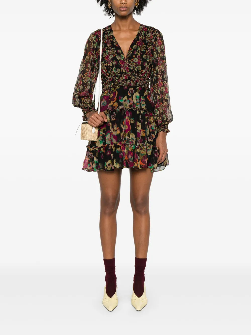 Lya Floral-Print Mini Dress