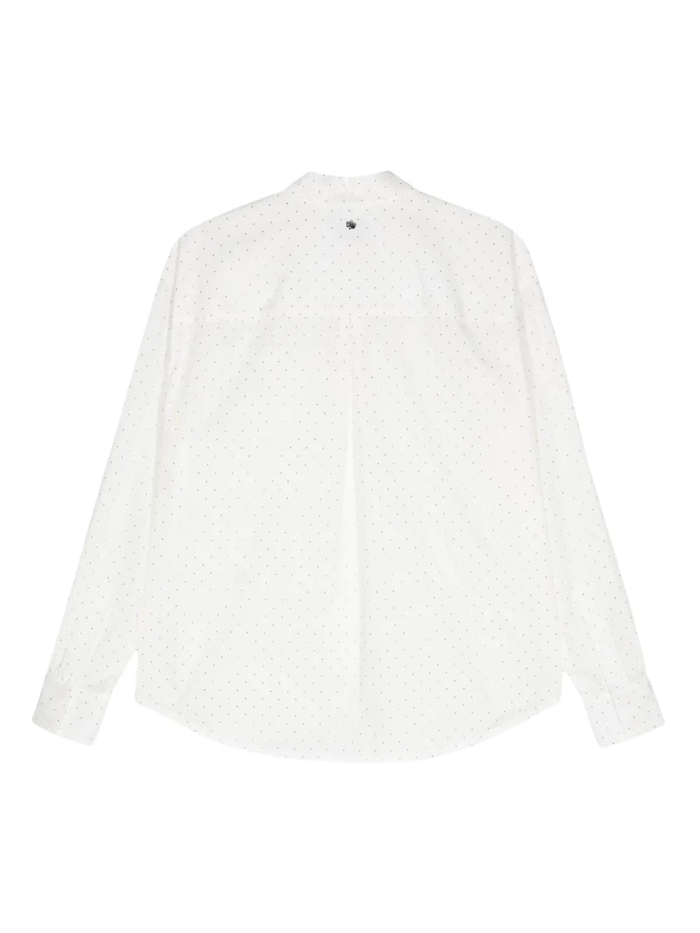 Rhinestone-Embellished Long-Sleeve Shirt