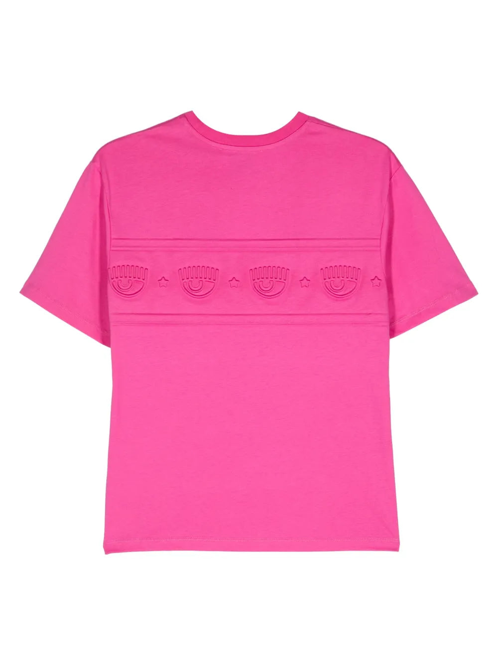 Eyelike-Embossed Cotton T-Shirt